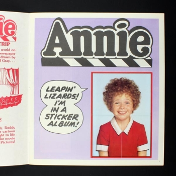 Annie Panini Sticker Album