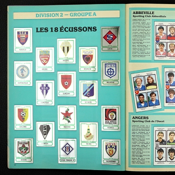 Football 85 Panini Sticker Album komplett mit Poster