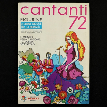 Cantanti 72 Panini Sticker Album komplett