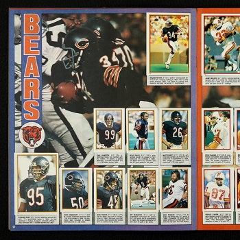 Football NFL 1985 Topps sticker album complete