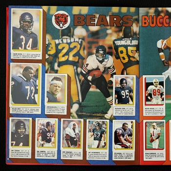 Football NFL 1986 Topps sticker album complete