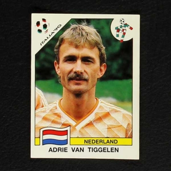 Italia 90 Nr. 408 Panini Sticker Adrie Van Tiggelen