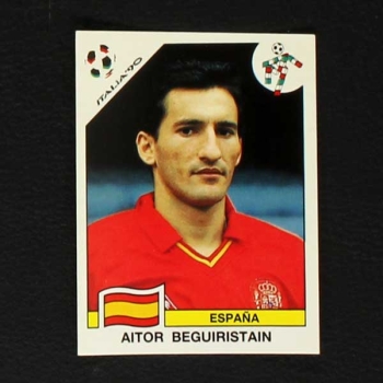 Italia 90 Nr. 362 Panini Sticker Aitor Beguiristain