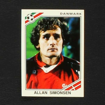 Mexico 86 Nr. 358 Panini Sticker Allan Simonsen