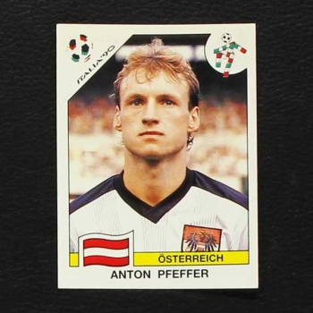 Italia 90 Nr. 064 Panini Sticker Anton Pfeffer