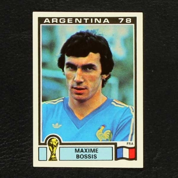 Argentina 78 Nr. 086 Panini Sticker Maxime Bossis