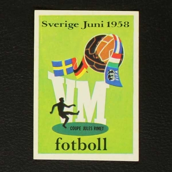 Argentina 78 Nr. 017 Panini Sticker Poster Sverige 1958