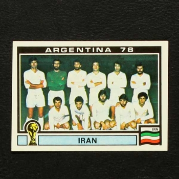 Argentina 78 Nr. 278 Panini Sticker Team Iran