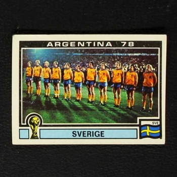 Argentina 78 Nr. 224 Panini Sticker Team Sverige