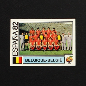 Espana 82 Panini Sticker Belgie Mannschaft