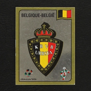 Italia 90 Nr. 325 Panini Sticker Belgique Wappen