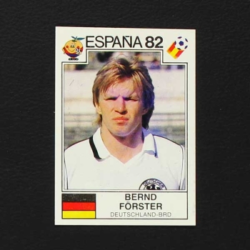 Espana 82 Nr. 118 Panini Sticker Bernd Förster