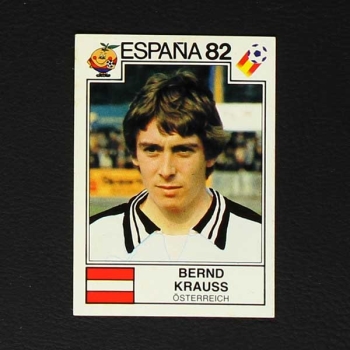 Espana 82 Nr. 132 Panini Sticker Bernd Krauss