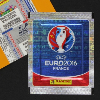 Euro 2016 Panini Sticker Tüte Belgien Gratis Variante