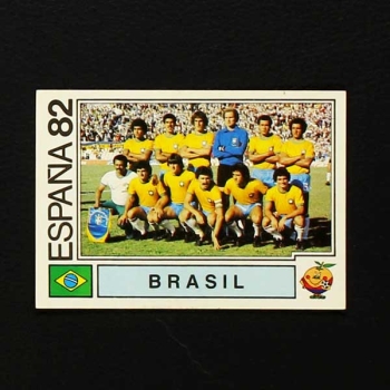 Espana 82 Nr. 365 Panini Sticker Brasil Mannschaft