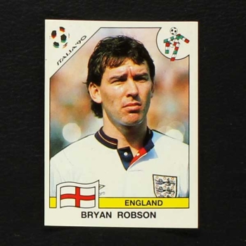 Italia 90 Nr. 395 Panini Sticker Bryan Robson