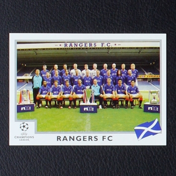 Champions League 1999 Nr. 205 Panini Sticker Team Glasgow Rangers