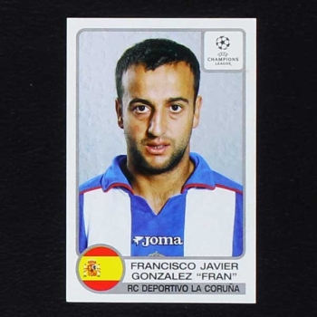 Champions League 2001 Nr. 202 Panini Sticker Gonzalez 