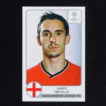 Champions League 2001 Nr. 174 Panini Sticker Gary Neville