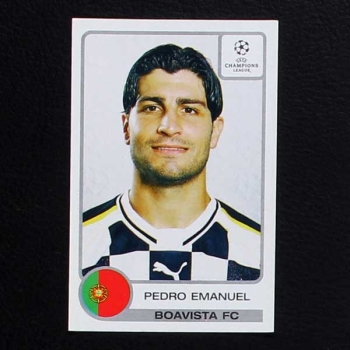 Champions League 2001 Nr. 045 Panini Sticker Pedro Emanuel