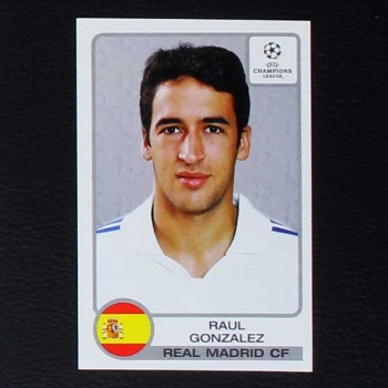 Champions League 2001 Nr. 016 Panini Sticker Raul Gonzalez