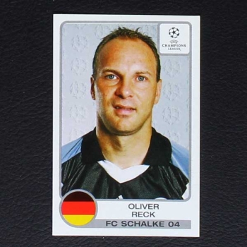 Champions League 2001 Nr. 078 Panini Sticker Reck