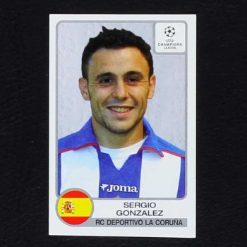 Champions League 2001 Nr. 203 Panini Sticker Sergio Gonzalez