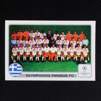 Champions League 2001 Nr. 210 Panini Sticker Team Olympiakos Piräus