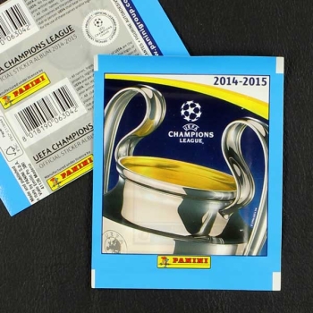 Champions League 2014 Panini Sticker Tüte hellblaue Variante