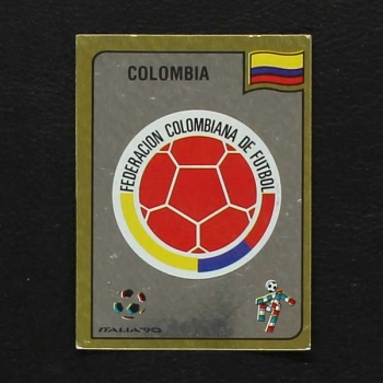 Italia 90 Nr. 286 Panini Sticker Colombia Wappen