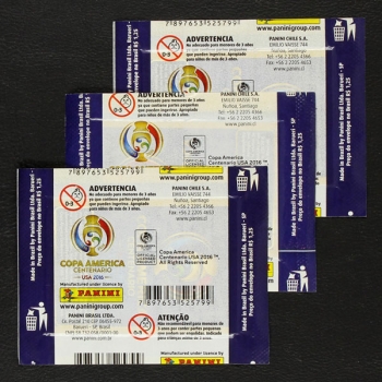 Copa America USA 2016 Panini sticker bag Chile 3 variants