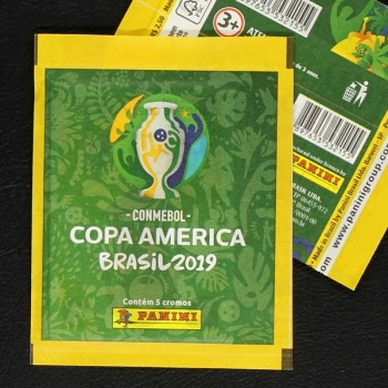 Copa America Brasil 2019 Panini Sticker Tüte Brasil Variante gelb