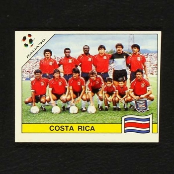 Italia 90 Nr. 181 Panini Sticker Costa Rica Mannschaft