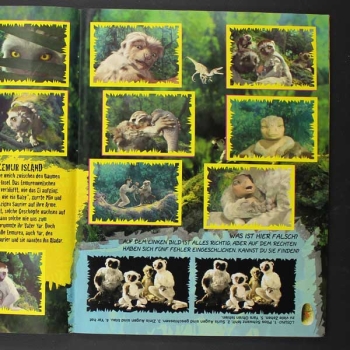 Dinosaurier Panini Sticker Album komplett