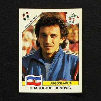 Italia 90 Nr. 278 Panini Sticker Dragoljub Brnovic