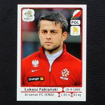 Fabianski Panini Sticker No. 56  - Euro 2012