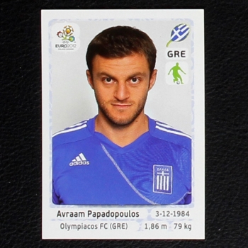 Papadopoulos Panini Sticker No. 86  - Euro 2012