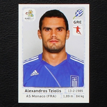 Tziolis Panini Sticker No. 93 - Euro 2012