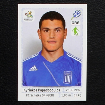 Papadopoulos Panini Sticker No. 90 - Euro 2012