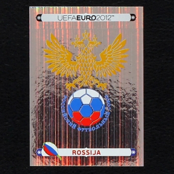 Russia Badge Panini Sticker No. 108 - Euro 2012