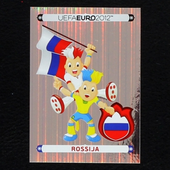 Russija Maskottchen Panini Sticker No. 107 - Euro 2012