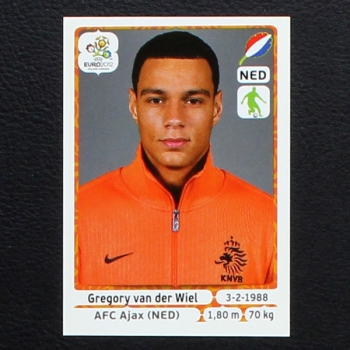 van der Wiel Panini Sticker No. 175 - Euro 2012