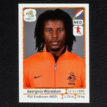 Wijnaldum Panini Sticker No. 183 - Euro 2012