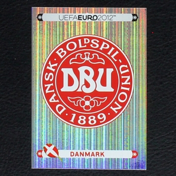 Danmark Wappen Panini Sticker No. 195 - Euro 2012