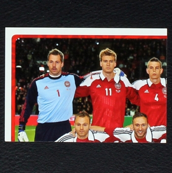 Danmark Team Part 1 Panini Sticker No. 196 - Euro 2012