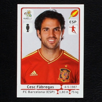 Fabregas Panini Sticker No. 298 - Euro 2012