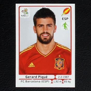 Pique Panini Sticker No. 290 - Euro 2012