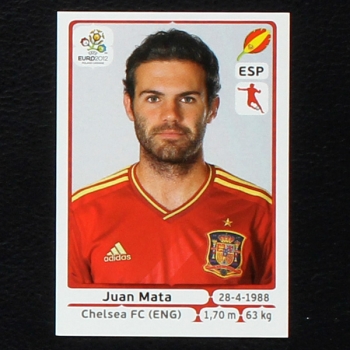 Mata Panini Sticker No. 301 - Euro 2012