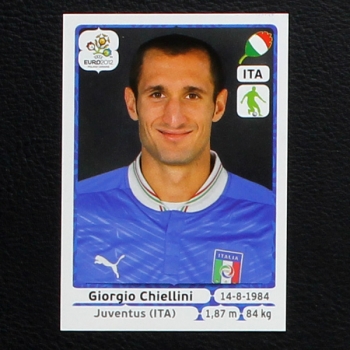 Chiellini Panini Sticker No. 318 - Euro 2012