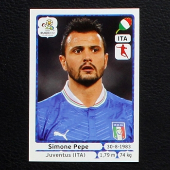 Pepe Panini Sticker No. 330 - Euro 2012